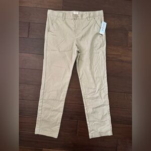 Cat & Jack Boys khaki pants size 18 Husky NWT